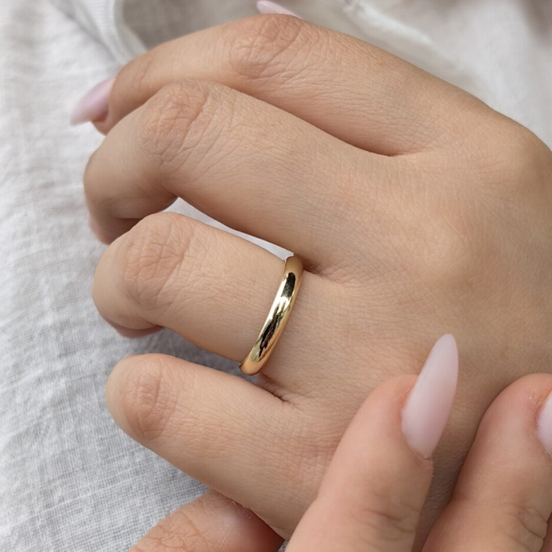 14 Ayar Altın Alyans Yüzük 3 MM XAL000200