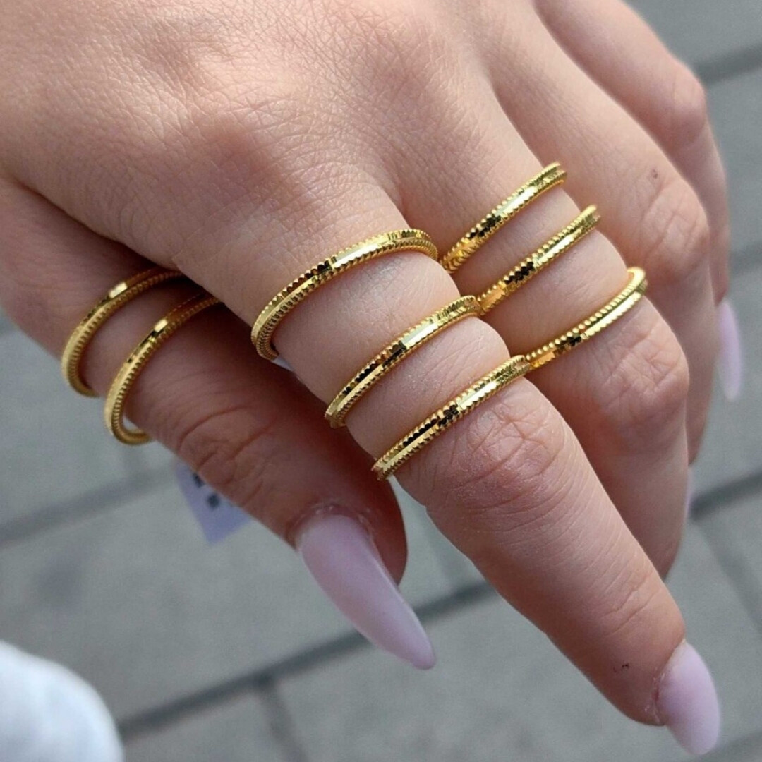 14 Ayar Özel Tasarım Ajda Yüzük AL00400