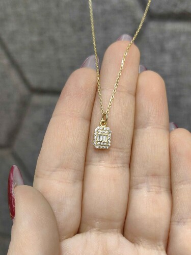 BAGET ALTIN KOLYE 14 AYAR KLY00496 - 1