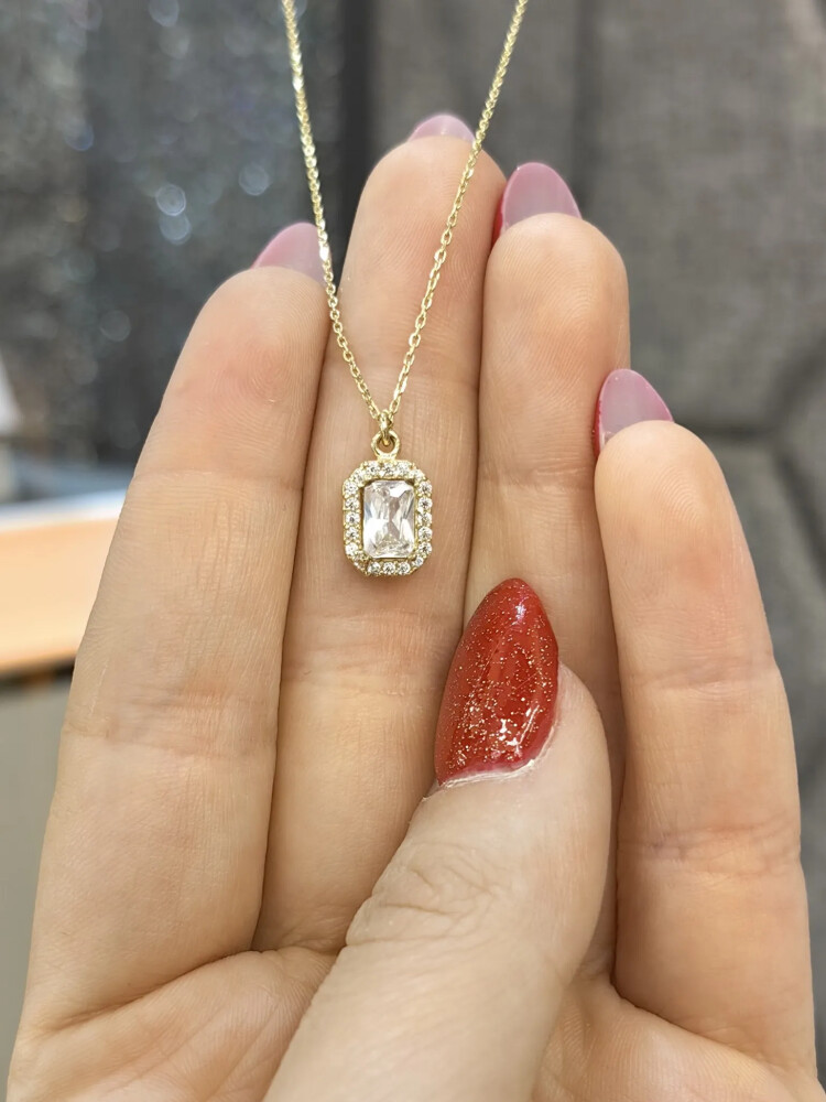 BAGET ALTIN KOLYE 14 AYAR KLY00603 - Nasip Kuyumcu