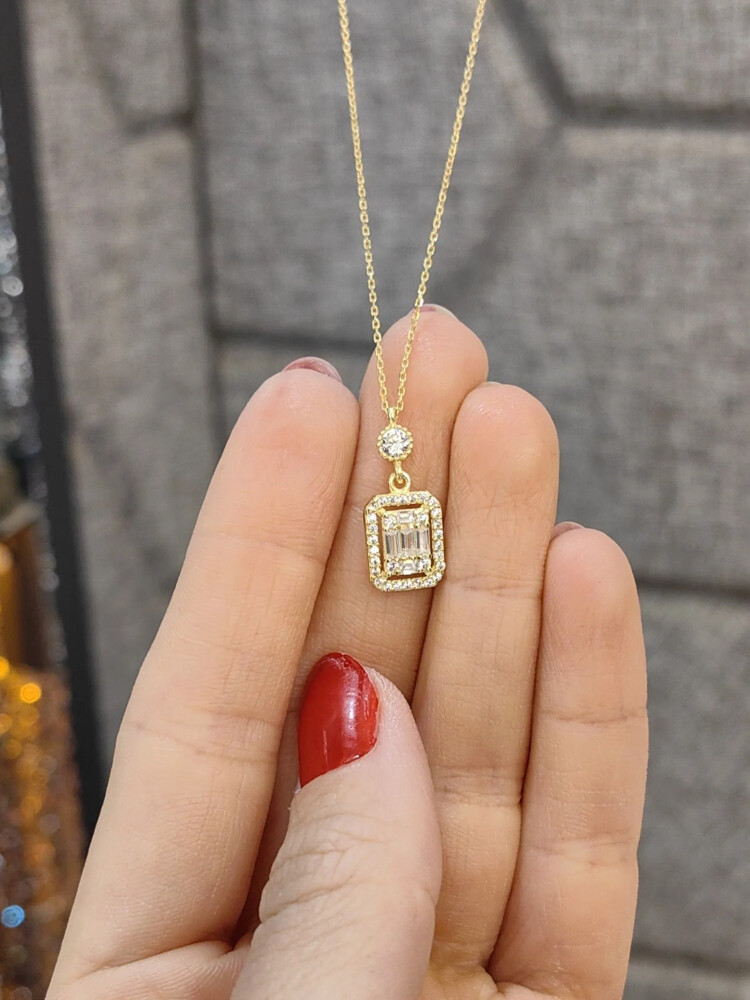 BAGET ALTIN KOLYE 8 AYAR KLY00782 - Nasip Kuyumcu