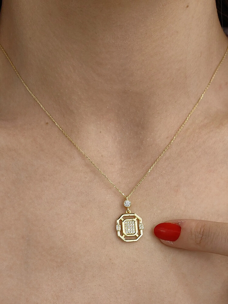 BAGET ALTIN KOLYE 8 AYAR KLY00790 - Nasip Kuyumcu