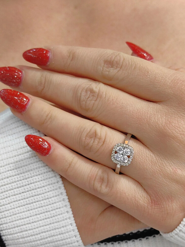 BAGET ALTIN YÜZÜK YZ000210 - Nasip Kuyumcu