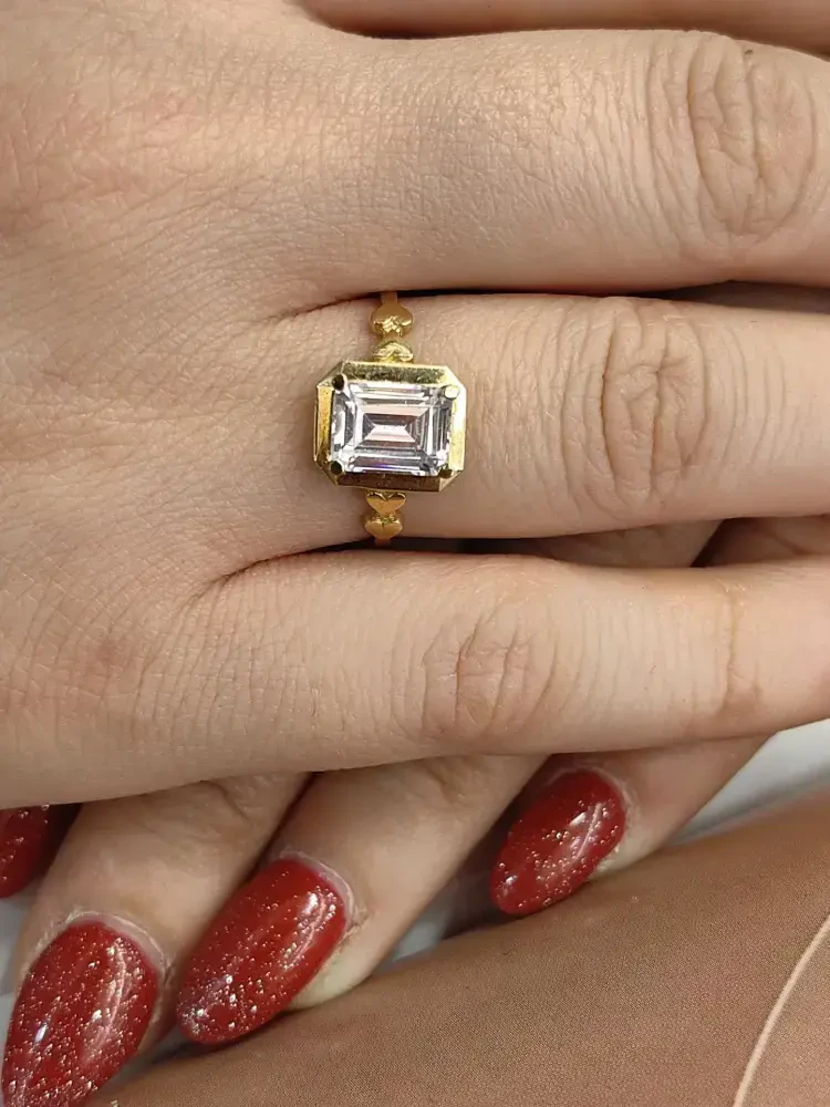 BAGET ALTIN YÜZÜK YZ000376 - Nasip Kuyumcu