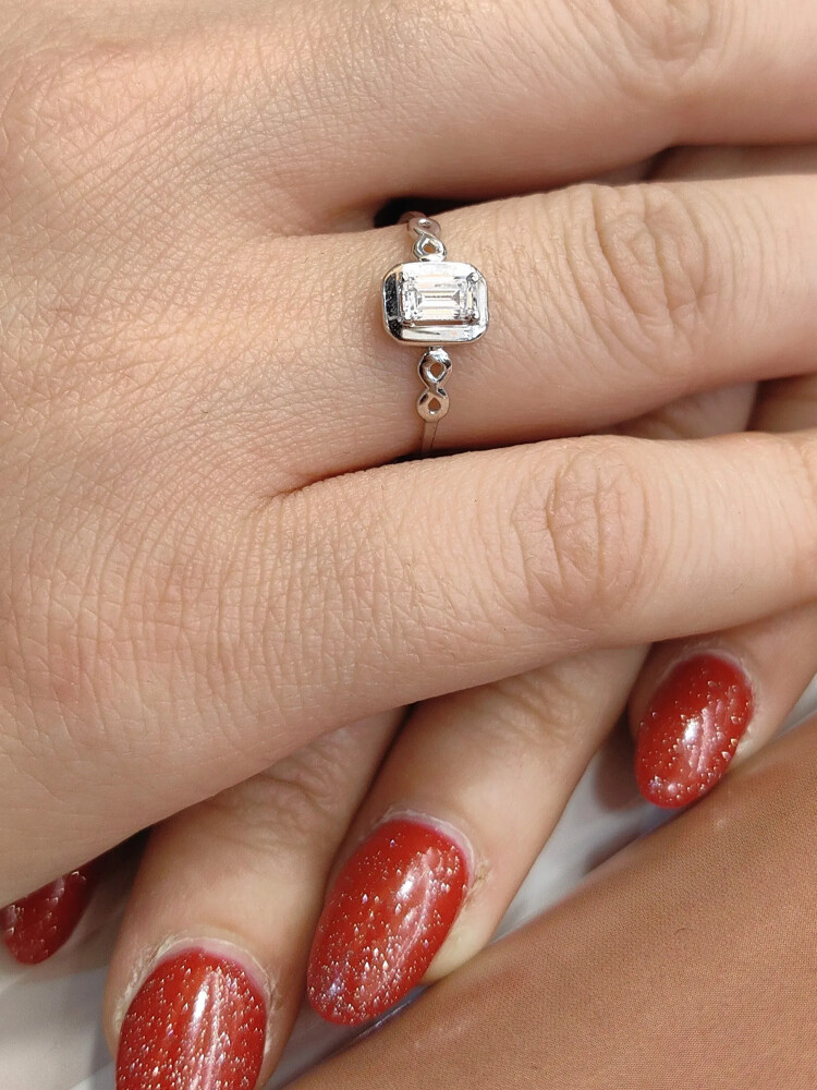 BAGET ALTIN YÜZÜK YZ000567 - Nasip Kuyumcu