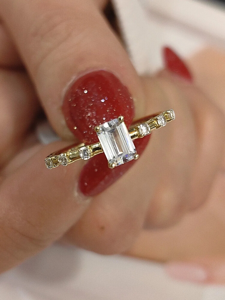 BAGET ALTIN YÜZÜK YZ000662 - Nasip Kuyumcu