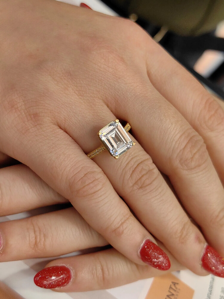 BAGET ALTIN YÜZÜK YZ000815 - Nasip Kuyumcu