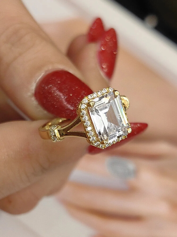 BAGET ALTIN YÜZÜK YZ000821 - Nasip Kuyumcu