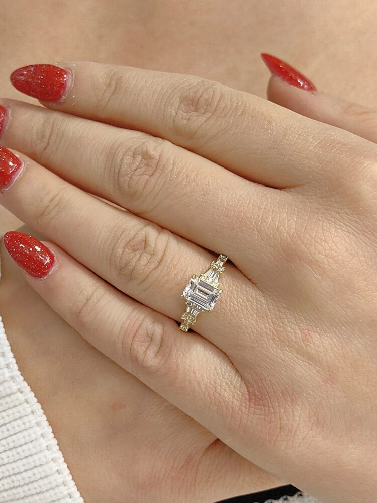 BAGET ALTIN YÜZÜK YZ001076 - Nasip Kuyumcu