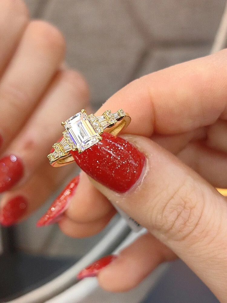 BAGET ALTIN YÜZÜK YZ001105 - Nasip Kuyumcu