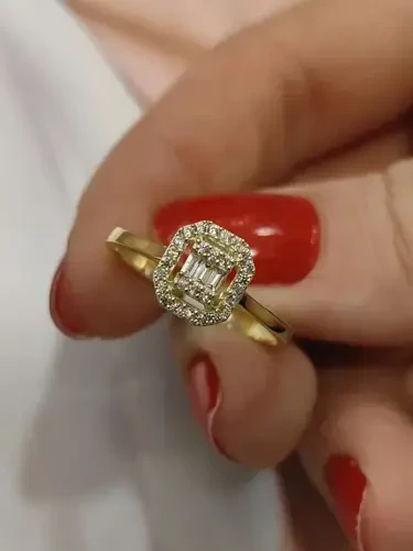BAGET ALTIN YÜZÜK YZ001345 - 1