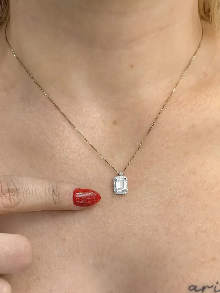 BAGET ALTIN KOLYE 8 AYAR KLY00342 - Nasip Kuyumcu