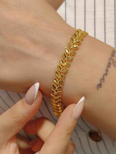 BAŞAK MODEL 22 AYAR ALTIN TARZ BİLEKLİK KNY02472 - Nasip Kuyumcu