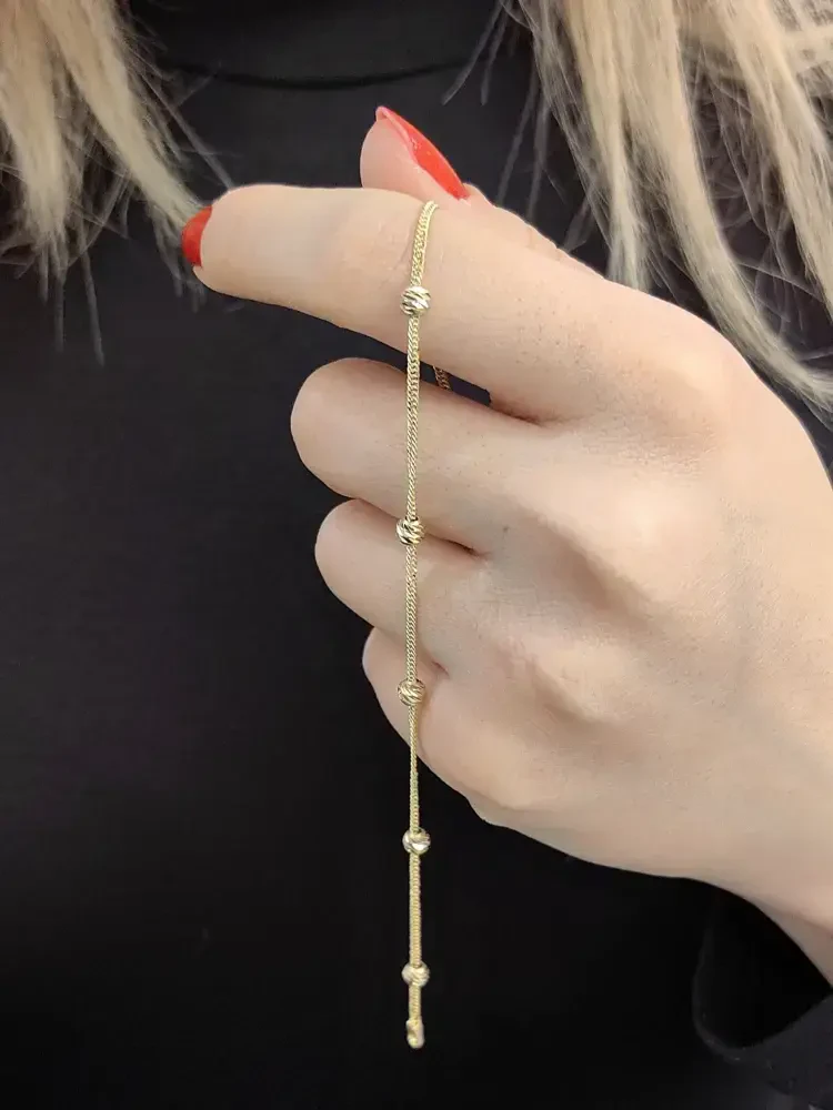 DORİKA ALTIN BİLEKLİK KNY01358 - Nasip Kuyumcu