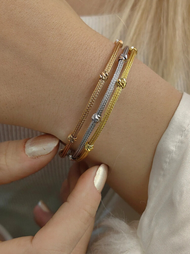 DORİKA ALTIN BİLEKLİK KNY00312 - Nasip Kuyumcu