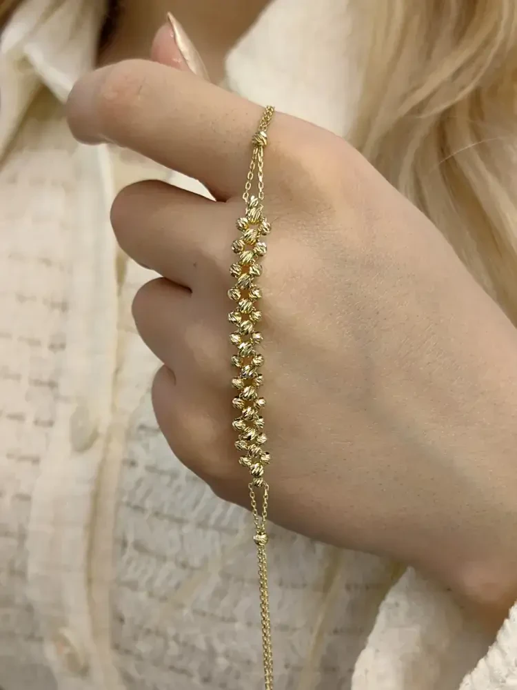 DORİKA ALTIN BİLEKLİK KNY00851 - Nasip Kuyumcu