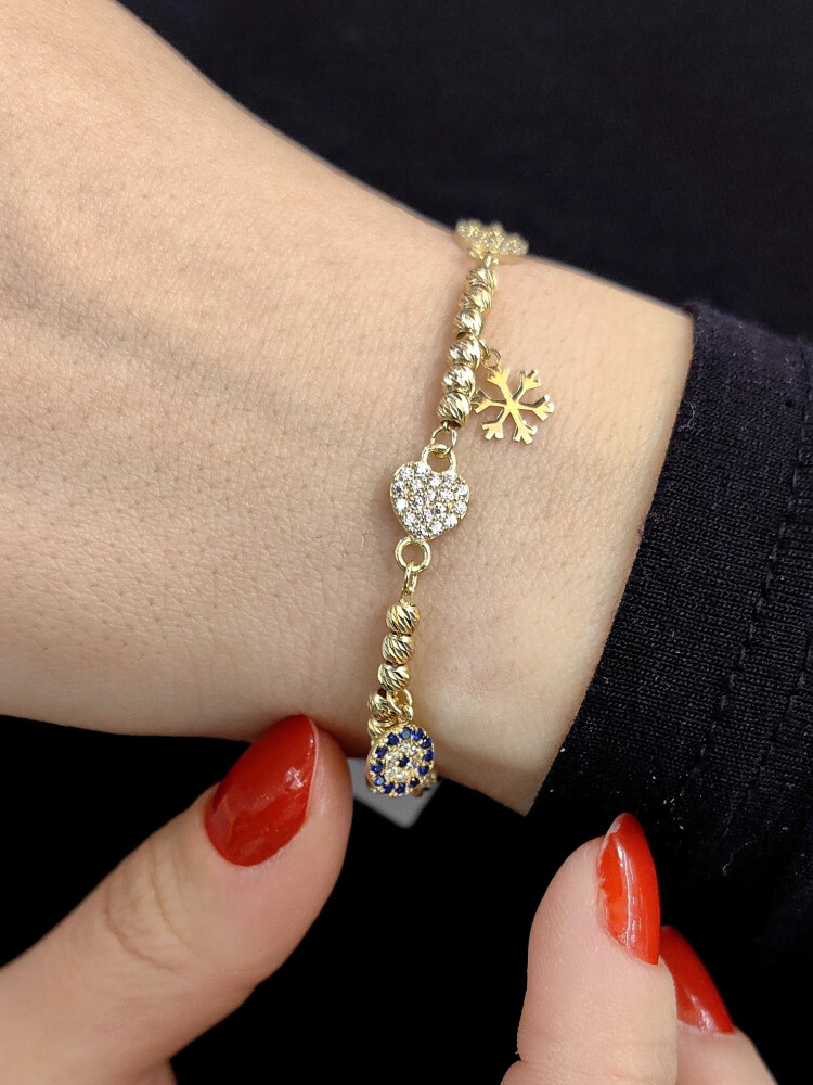 DORİKA ALTIN BİLEKLİK KNY01057 - Nasip Kuyumcu