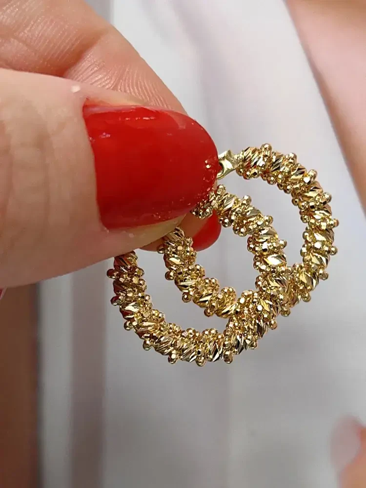 DORİKA ALTIN KÜPE KUP01539 - Nasip Kuyumcu