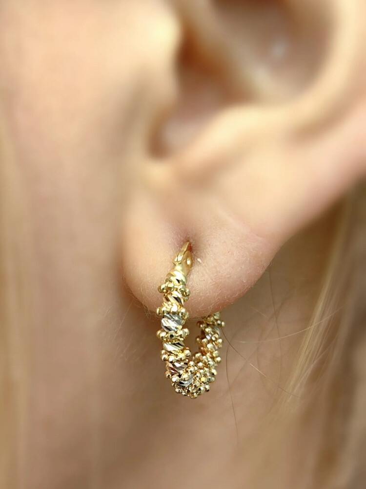 DORİKA ALTIN KÜPE KUP01542 - Nasip Kuyumcu