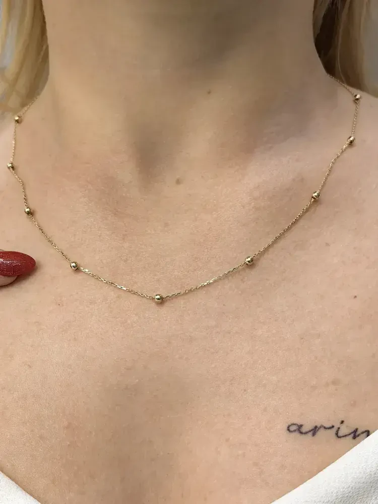 DORİKA MODEL ALTIN KOLYE 14 AYAR KLY00016 - Nasip Kuyumcu