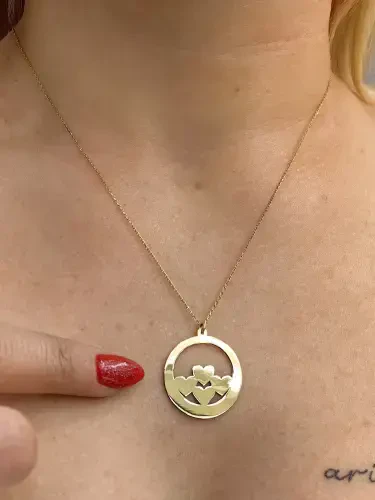 DÖRT KALPLİ MODEL ALTIN KOLYE 8 AYAR KLY00300 - 3