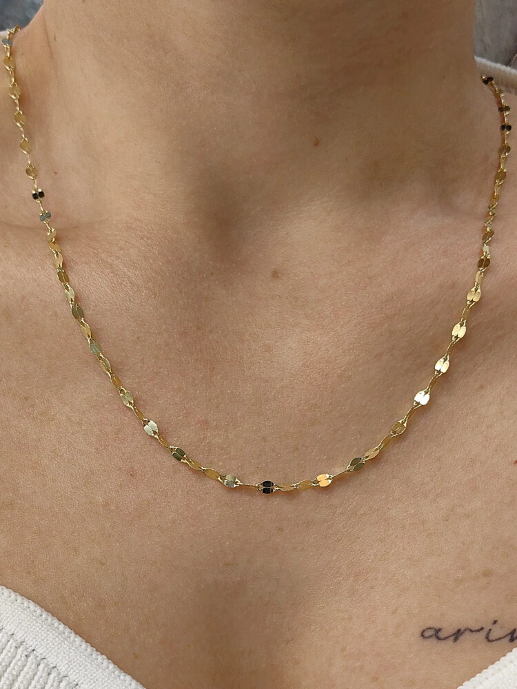 EZME FORSE ZİNCİR ALTIN KOLYE 14 AYAR XZNC00537 - Nasip Kuyumcu