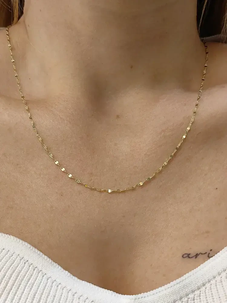 EZME FORSE ZİNCİR ALTIN KOLYE 14 AYAR XZNC00731 - Nasip Kuyumcu