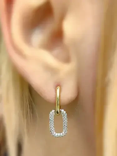 FANTAZİ ALTIN KÜPE KUP00192 - 2