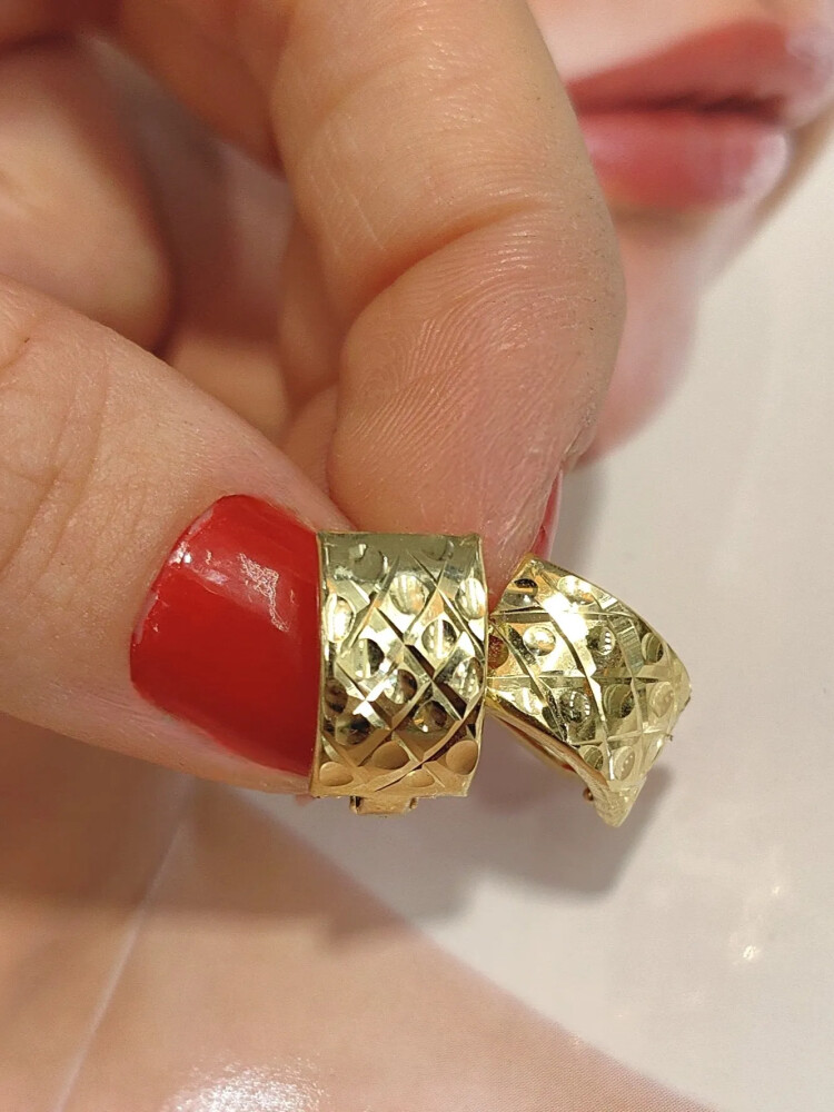 FANTAZİ ALTIN KÜPE KUP00452 - Nasip Kuyumcu