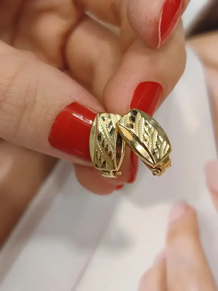 FANTAZİ ALTIN KÜPE KUP00453 - 2