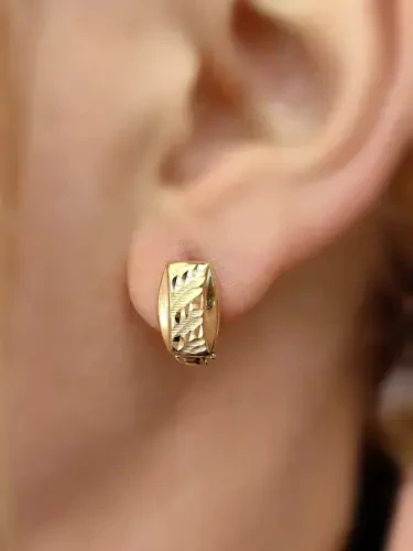 FANTAZİ ALTIN KÜPE KUP00453 - 1