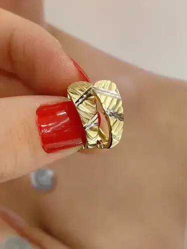 FANTAZİ ALTIN KÜPE KUP00456 - 2