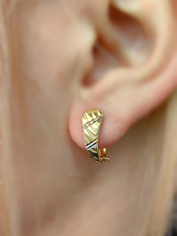 FANTAZİ ALTIN KÜPE KUP00456 - Nasip Kuyumcu