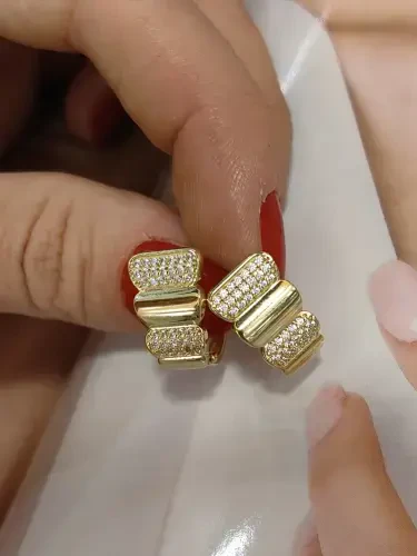 FANTAZİ ALTIN KÜPE KUP00575 - 2