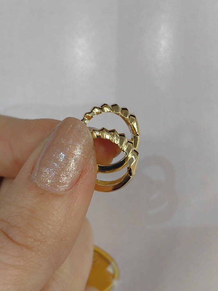 14 AYAR FANTAZİ ALTIN KÜPE KUP00682 - 3