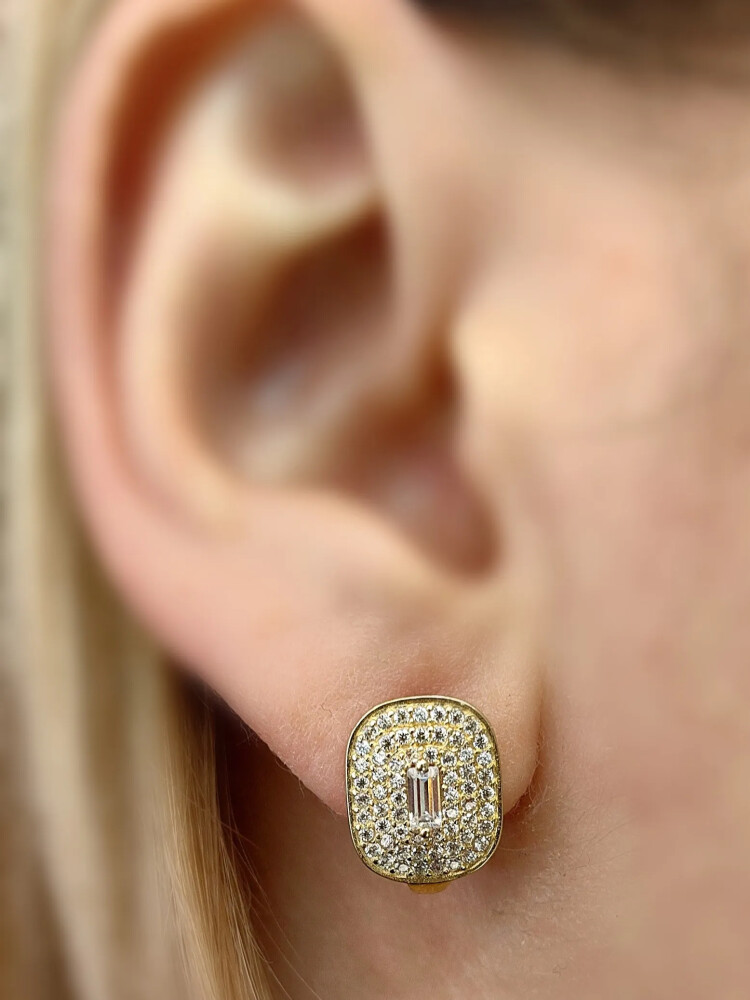 FANTAZİ ALTIN KÜPE KUP01152 - Nasip Kuyumcu