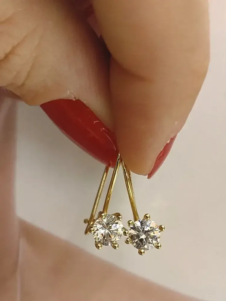 FANTAZİ ALTIN KÜPE KUP01300 - 2