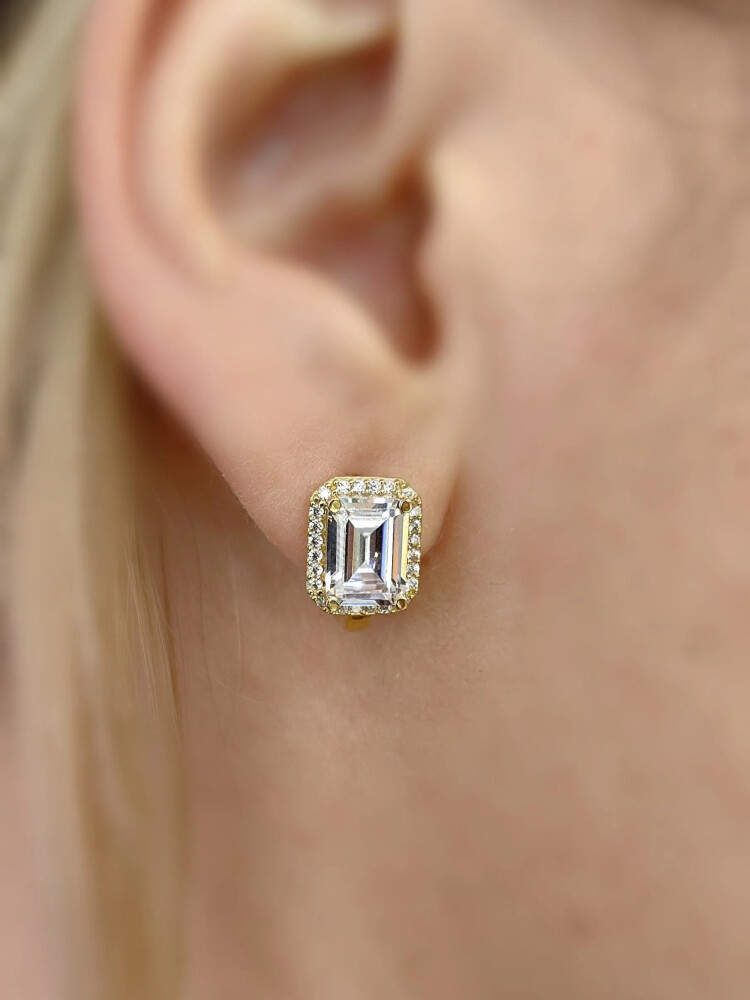 FANTAZİ ALTIN KÜPE KUP01416 - Nasip Kuyumcu