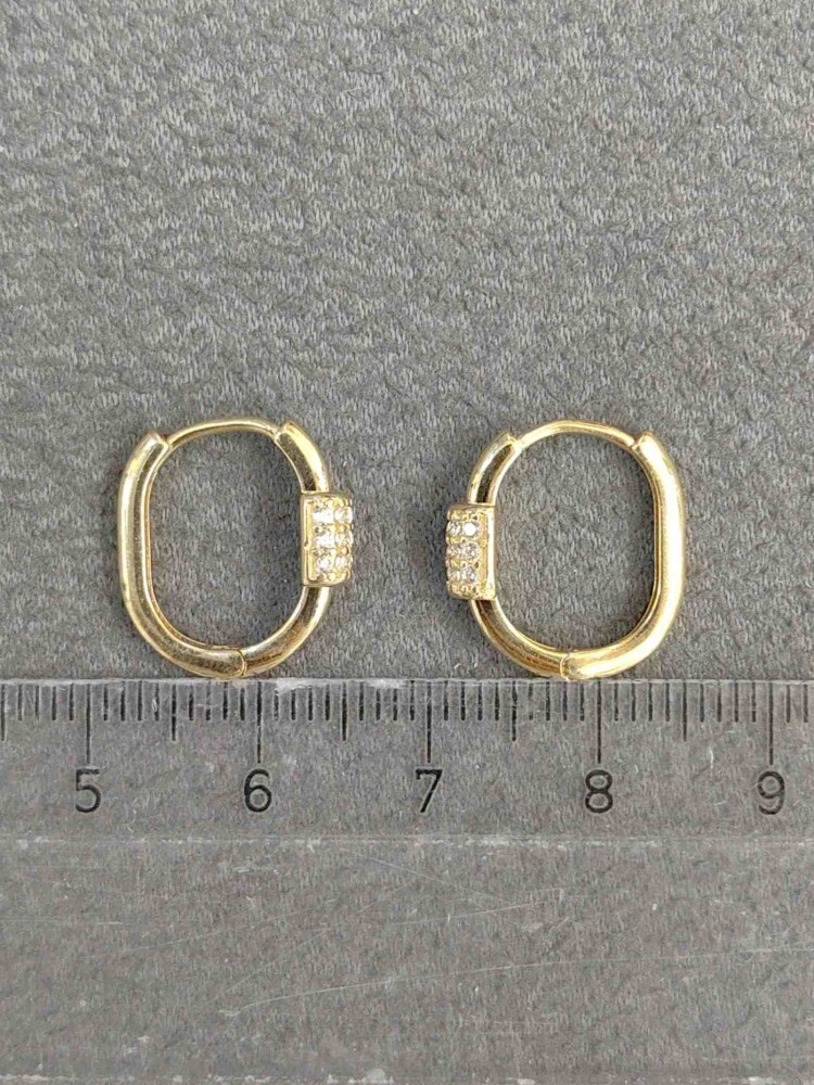 14 AYAR FANTAZİ ALTIN KÜPE KUP01433 - 4