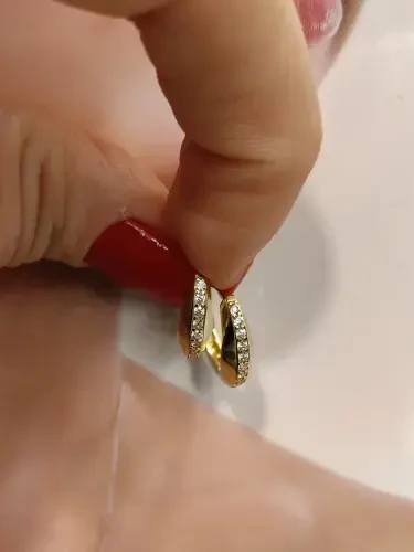 FANTAZİ ALTIN KÜPE KUP01437 - 2