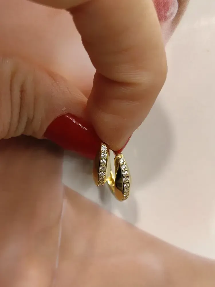 FANTAZİ ALTIN KÜPE KUP01437 - 2
