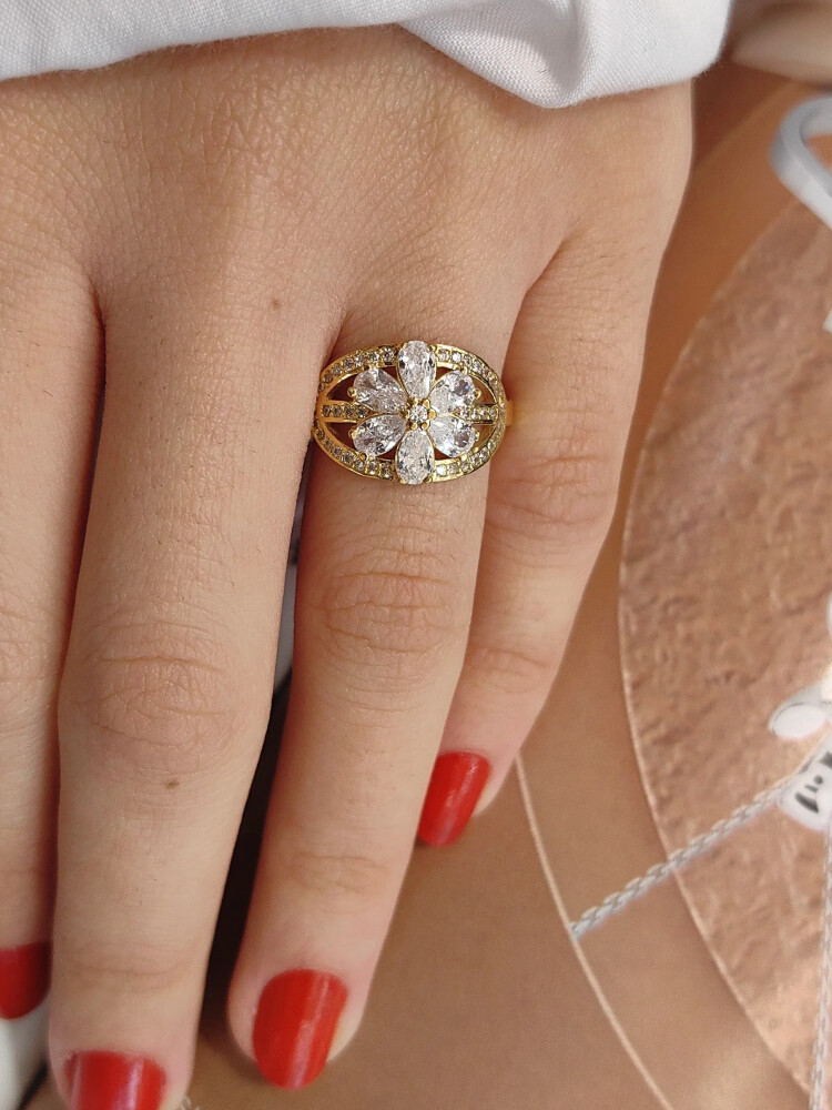 FANTAZİ ALTIN YÜZÜKYZ000456 - Nasip Kuyumcu