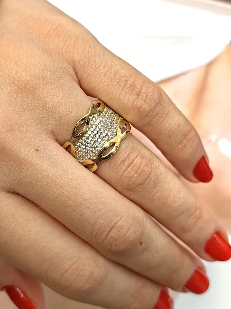 FANTAZİ ALTIN YÜZÜK YZ000458 - Nasip Kuyumcu