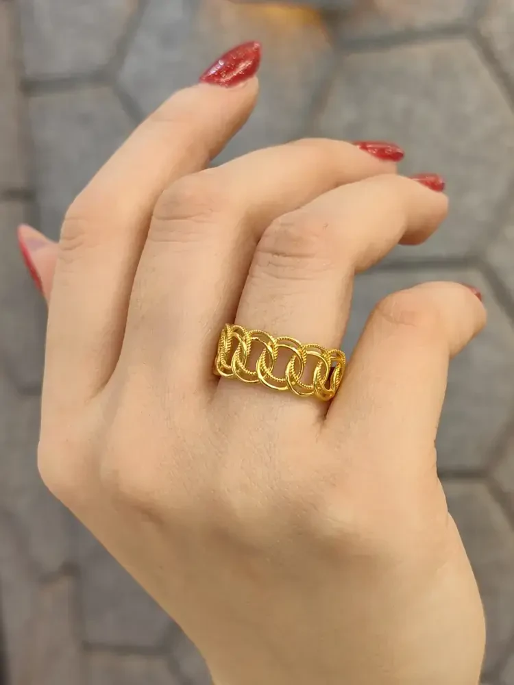 FANTAZİ ALTIN YÜZÜK YZ001066 - Nasip Kuyumcu