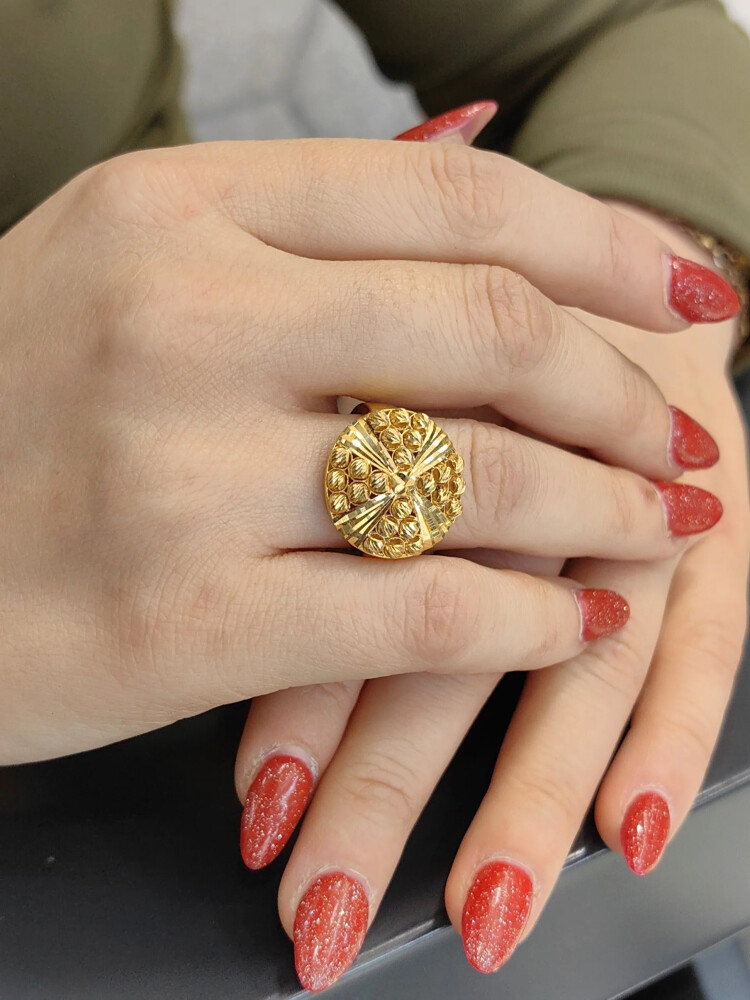 FANTAZİ ALTIN YÜZÜK YZ000302 - Nasip Kuyumcu