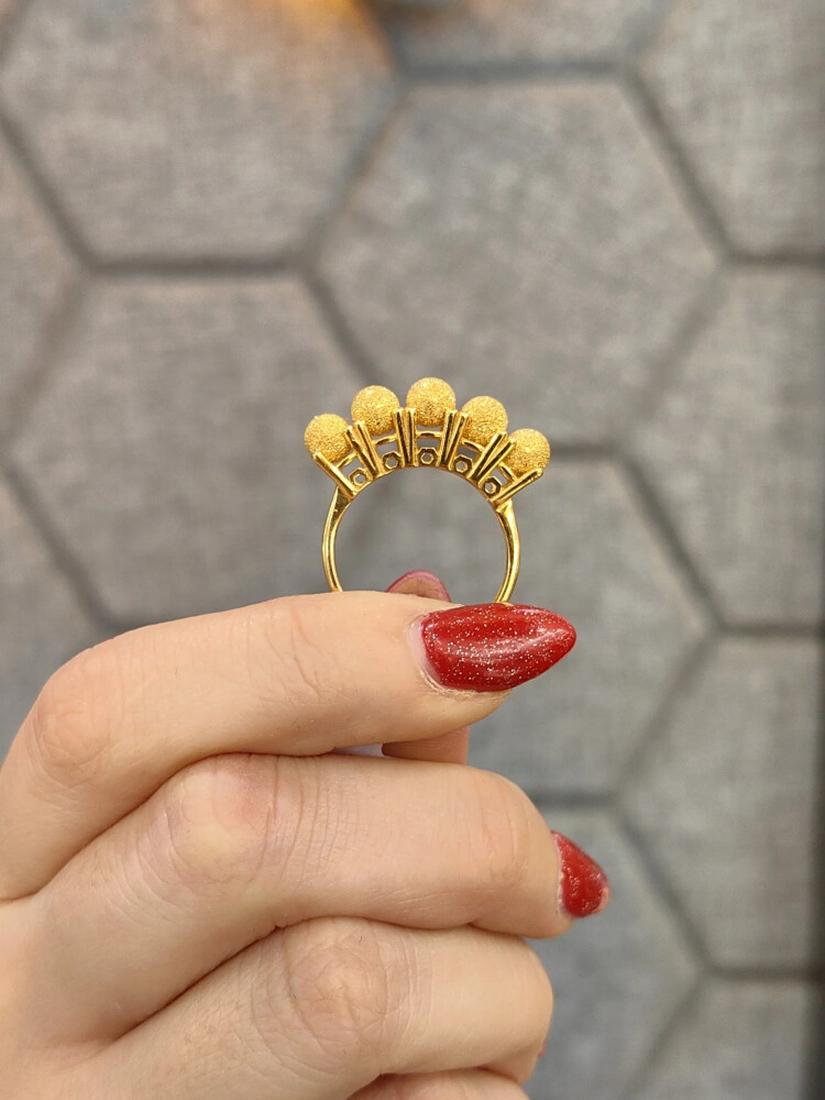 FANTAZİ ALTIN YÜZÜK YZ000700 - Nasip Kuyumcu