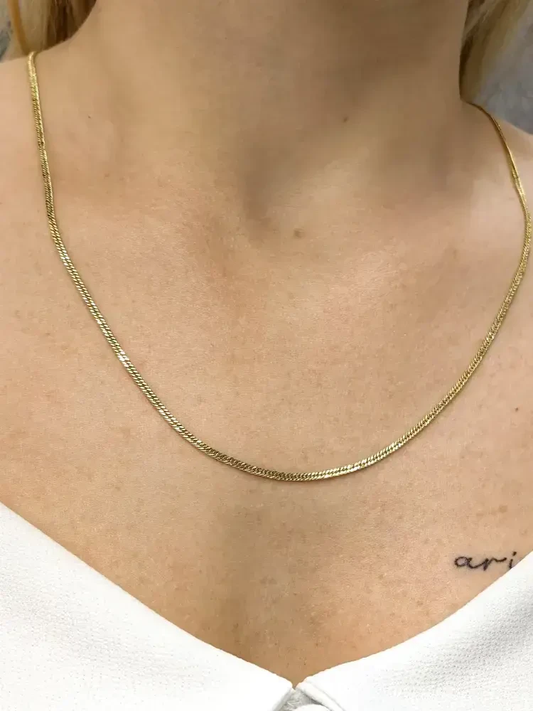 GURMET ZİNCİR ALTIN KOLYE 14 AYAR KLY00002 - Nasip Kuyumcu