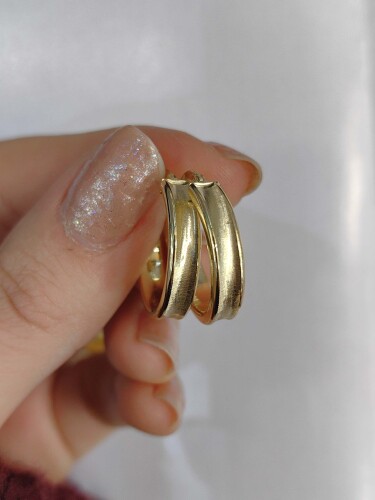 14 AYAR HALKA ALTIN KÜPE KUP01527 - Nasip Kuyumcu