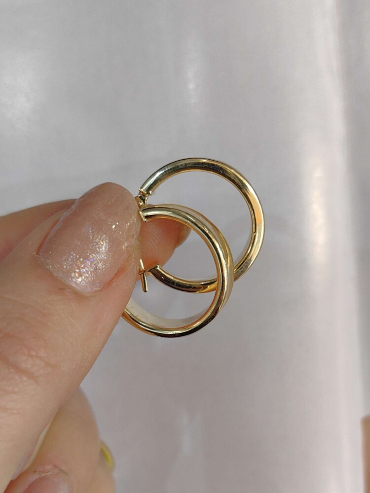 14 AYAR HALKA ALTIN KÜPE KUP01527 - 3