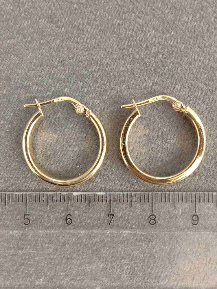 14 AYAR HALKA ALTIN KÜPE KUP01527 - 4